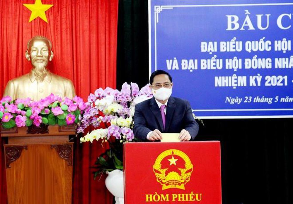 THỜI SỰ  Thủ tướng Phạm Minh Chính bỏ phiếu bầu cử tại TP Cần Thơ