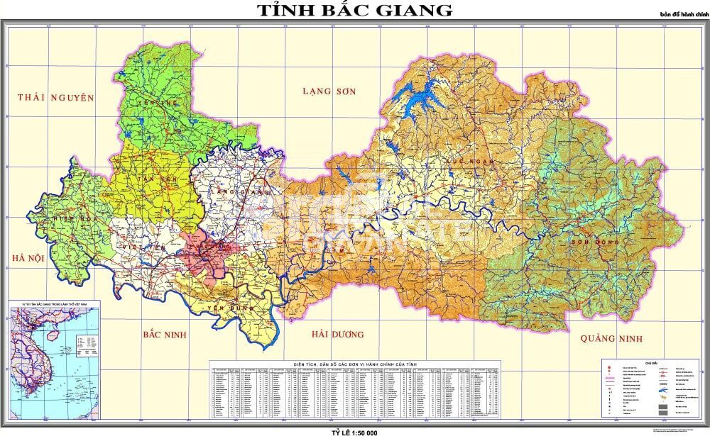 Bản đồ quy hoạch tỉnh Bắc Giang 1