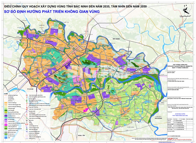 Bản đồ quy hoạch tỉnh Bắc Ninh đến năm 2035, tầm nhìn đến năm 2050