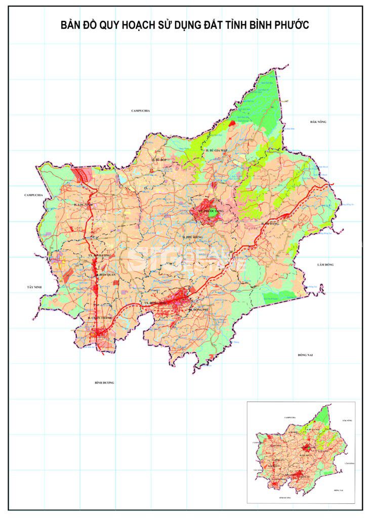 Bản đồ quy hoạch tỉnh Bình Phước 2