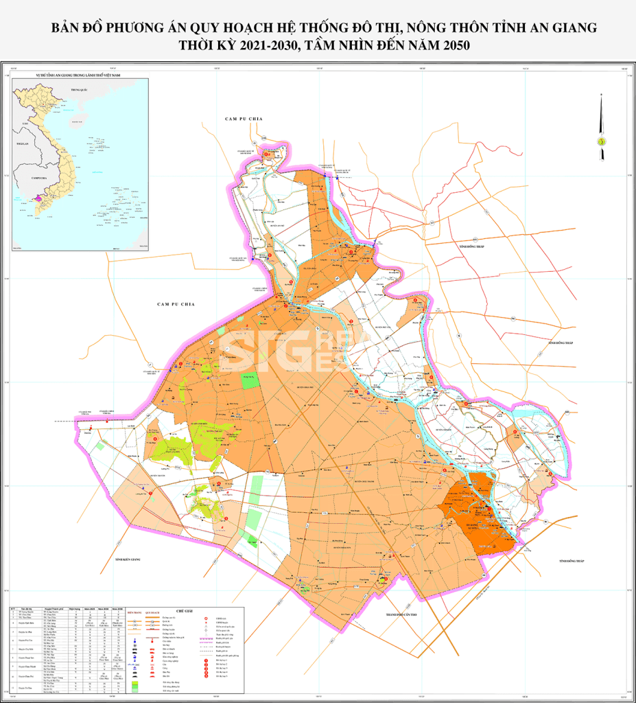 Bản đồ quy hoạch tỉnh An Giang năm 2022 mới nhất