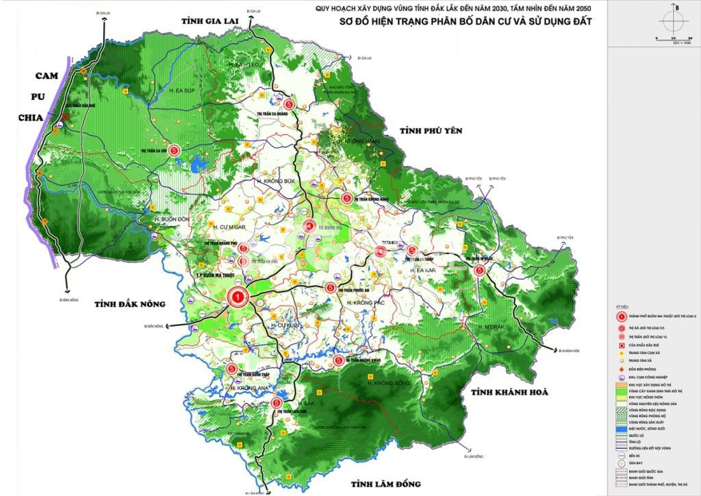 Bản đồ quy hoạch tỉnh Đắk Lắk 2