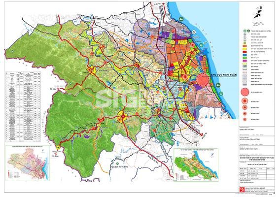 Bản đồ quy hoạch tỉnh Hà Tĩnh (cập nhật mới nhất)