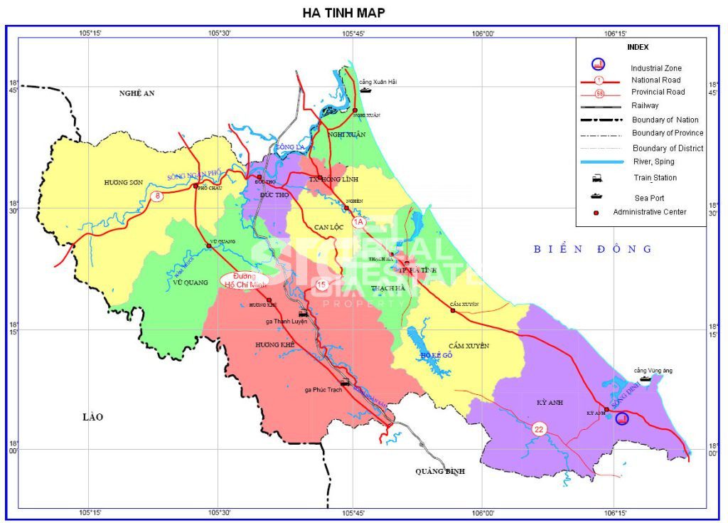 Bản đồ quy hoạch tỉnh Hà Tĩnh 4