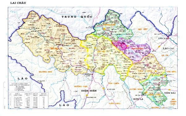 Bản đồ quy hoạch tỉnh Lai Châu 1