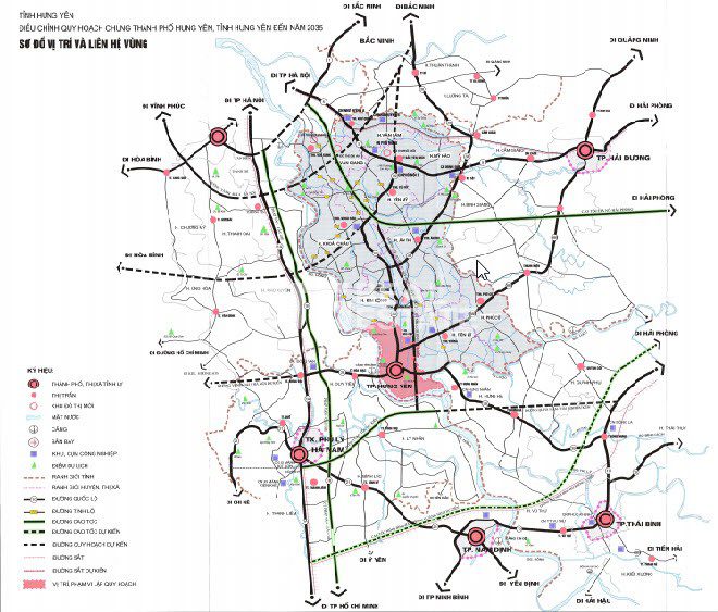Bản đồ quy hoạch tỉnh Hưng Yên 3