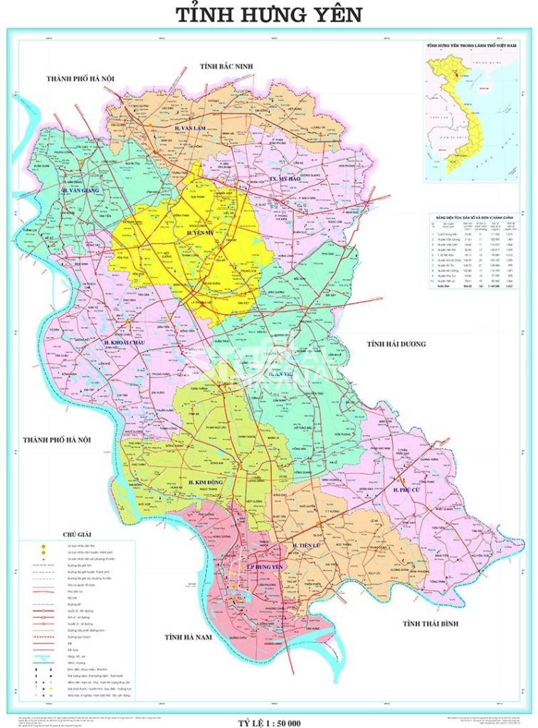 Những thông tin bản đồ quy hoạch tỉnh Hưng Yên đáng chú ý