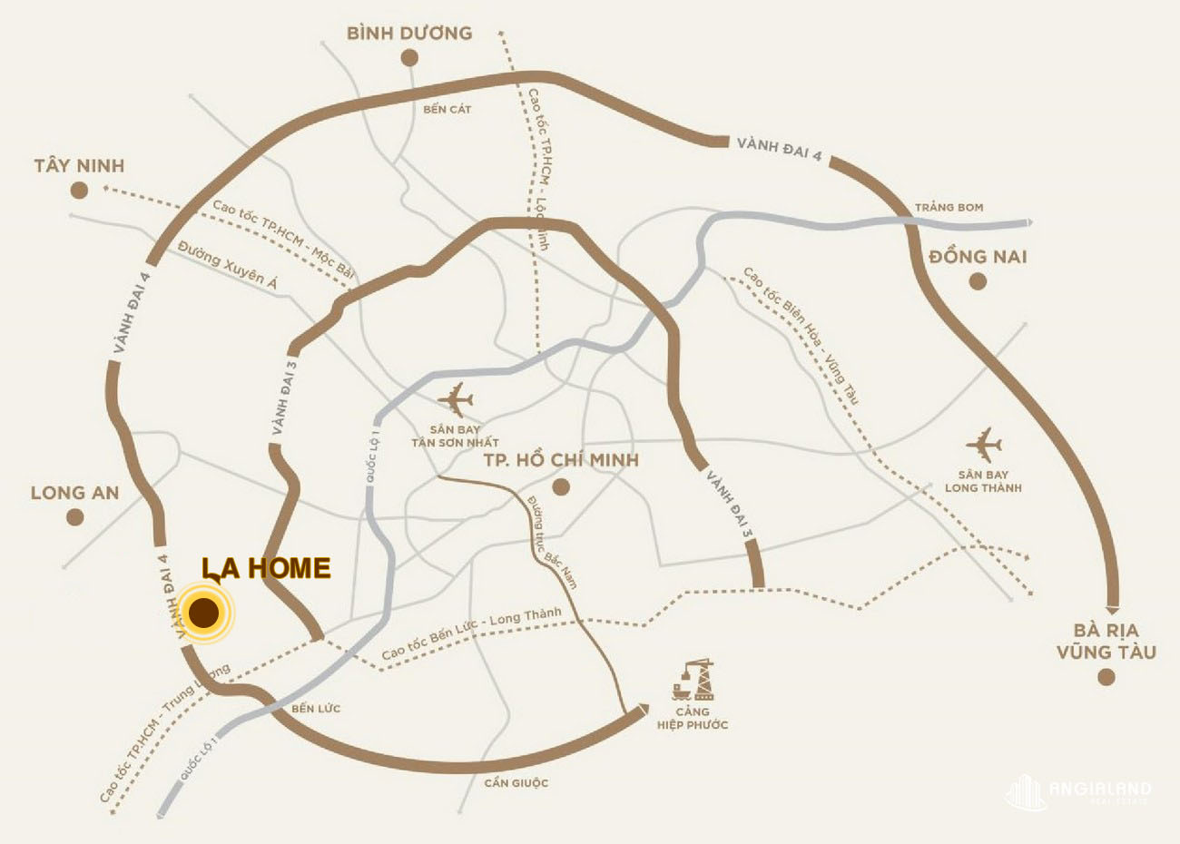 Bản đồ La Home Long An - STG Real Estate