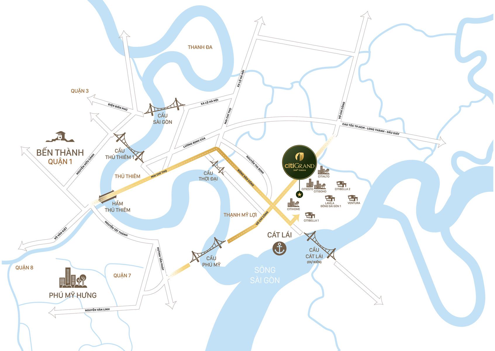 Bản đồ CITIGRAND - STG Real Estate